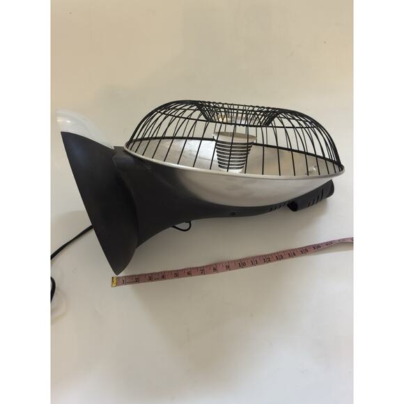 Presto Heat Dish Parabolic Electric Heater Plus FOOTLIGHT Portable Plug In READ - Picture 5 of 9